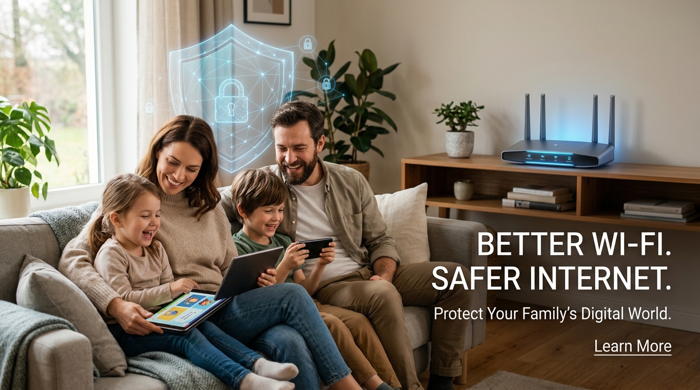 Better Wi-Fi. Safer Internet. Protect Your Family's Digital World.